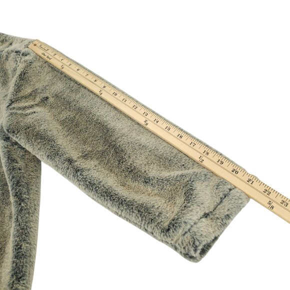 Buckle BKE Plush Pullover Gray Quarter Snap Sz XL Pockets Knit Lining Super Soft - Picture 10 of 13